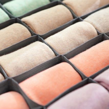 Organizador de roupa para gaveta GRANT cinzento