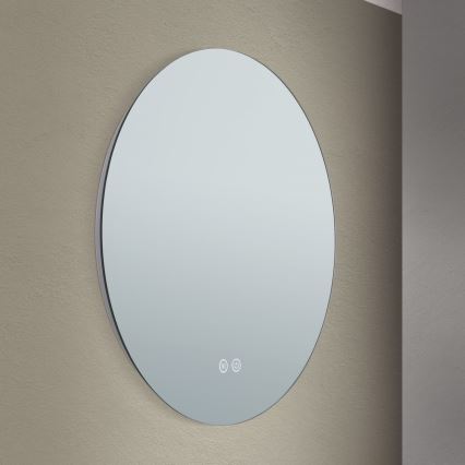 Espelho de parede LED para casa de banho com retroiluminação FOCUS LED/18W/230V 3000/4200/6000K d. 45 cm IP44