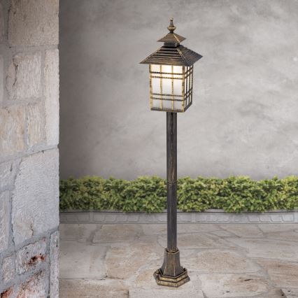 Candeeiro exterior KIKO 1xE27/11W/230V IP44 bronze/pátina