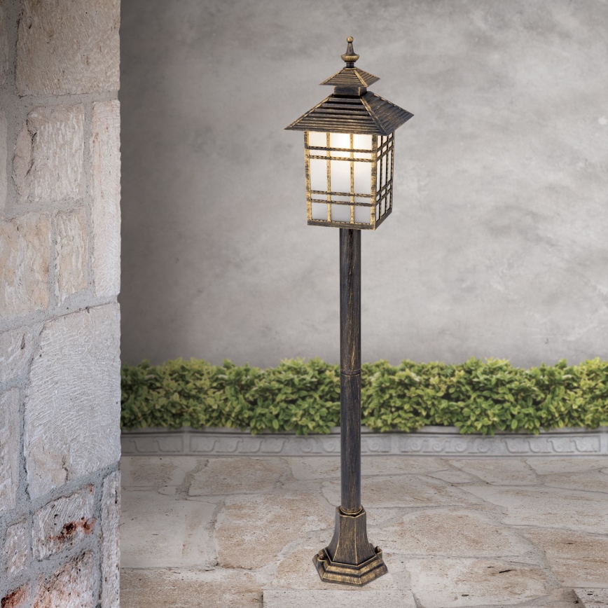 Candeeiro exterior KIKO 1xE27/11W/230V IP44 bronze/pátina