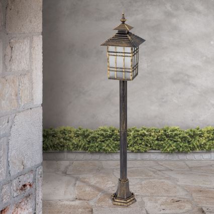 Candeeiro exterior KIKO 1xE27/11W/230V IP44 bronze/pátina