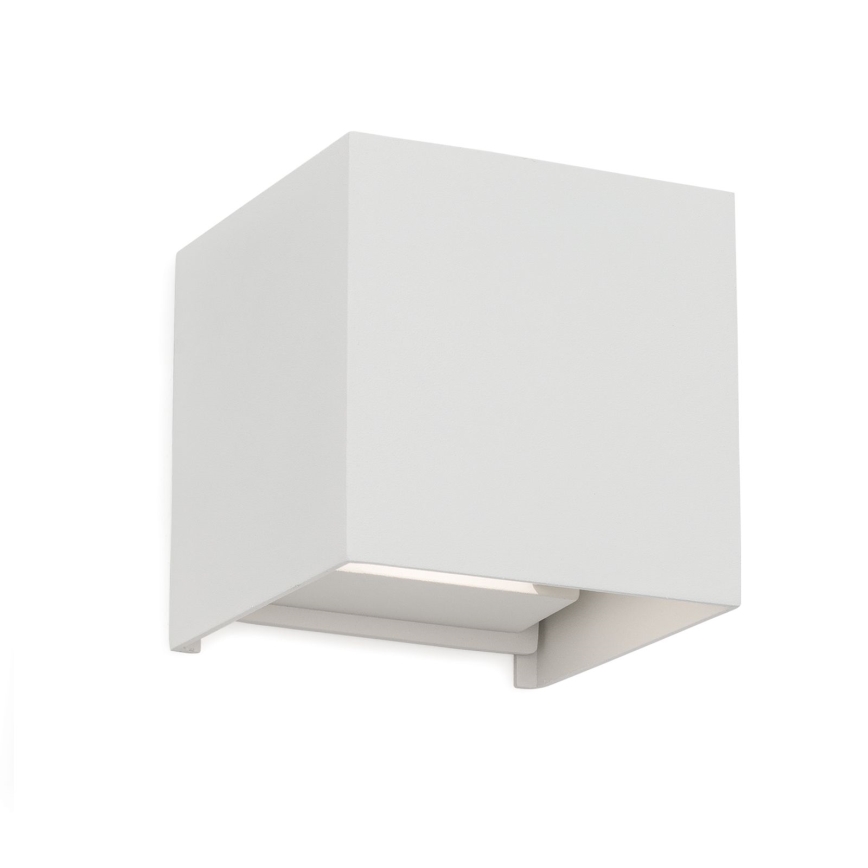 Iluminação de parede exterior LED CUBE 2xLED/3W/230V IP54 branco