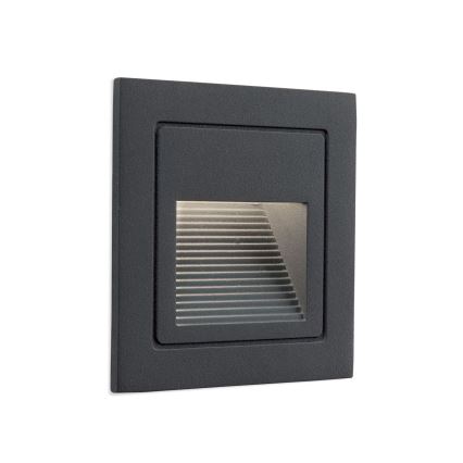 Luminária Embutida LED LORO LED/2W/230V IP65 antracite