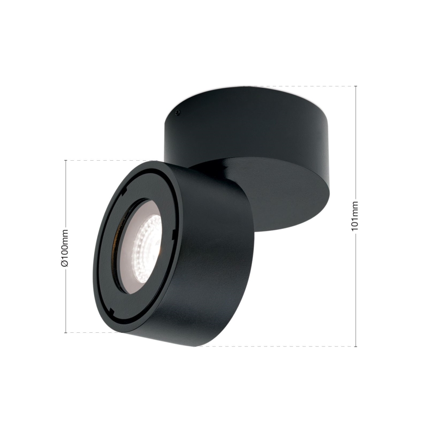 Foco LED para casa de banho com regulação HARVEY LED/15W/230V IP65 preto