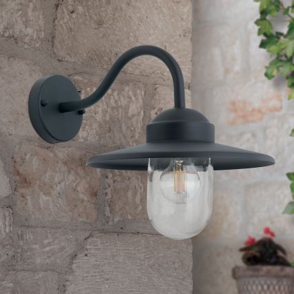 Candeeiro de parede exterior EDWARD 1xE27/60W/230V IP44 preto