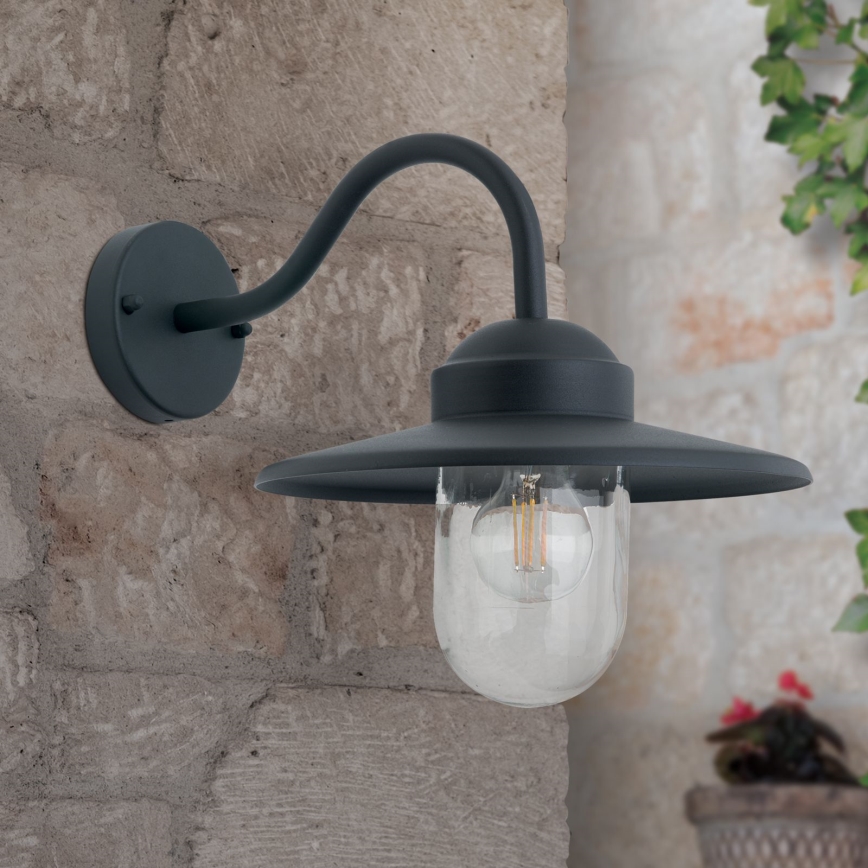 Candeeiro de parede exterior EDWARD 1xE27/60W/230V IP44 preto