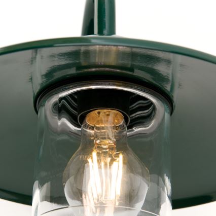 Candeeiro de parede exterior EDWARD 1xE27/60W/230V IP44 verde