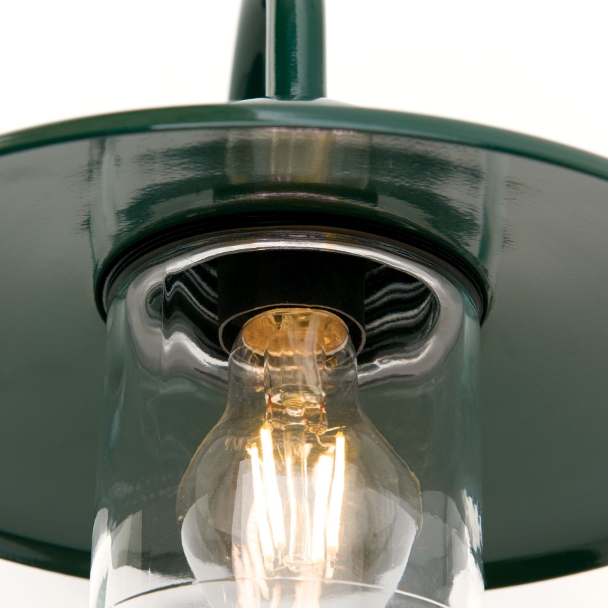 Candeeiro de parede exterior EDWARD 1xE27/60W/230V IP44 verde
