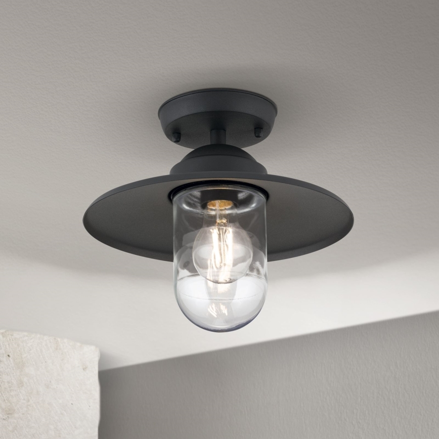 Candelabro fixo exterior EDWARD 1xE27/60W/230V IP44 preto