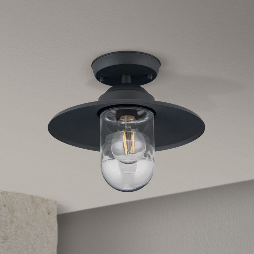 Candelabro fixo exterior EDWARD 1xE27/60W/230V IP44 preto