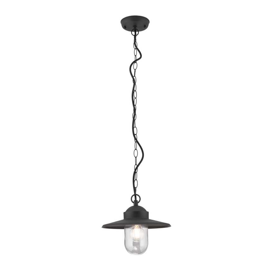 Iluminação suspensa exterior EDWARD 1xE27/60W/230V IP44 preto
