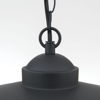 Iluminação suspensa exterior EDWARD 1xE27/60W/230V IP44 preto