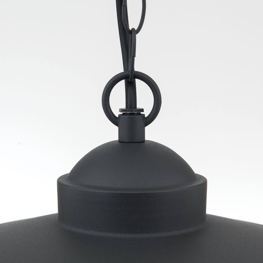 Iluminação suspensa exterior EDWARD 1xE27/60W/230V IP44 preto