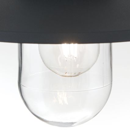 Iluminação suspensa exterior EDWARD 1xE27/60W/230V IP44 preto