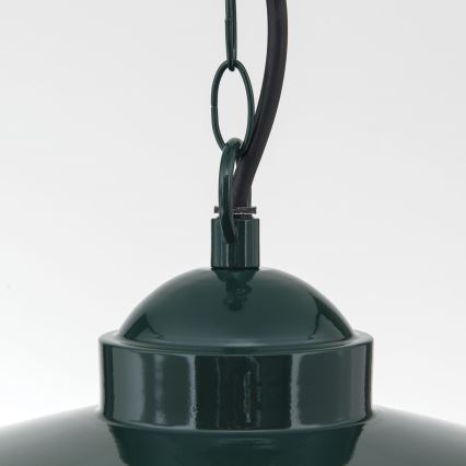 Iluminação suspensa exterior EDWARD 1xE27/60W/230V IP44 verde