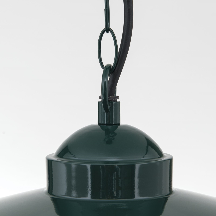 Iluminação suspensa exterior EDWARD 1xE27/60W/230V IP44 verde
