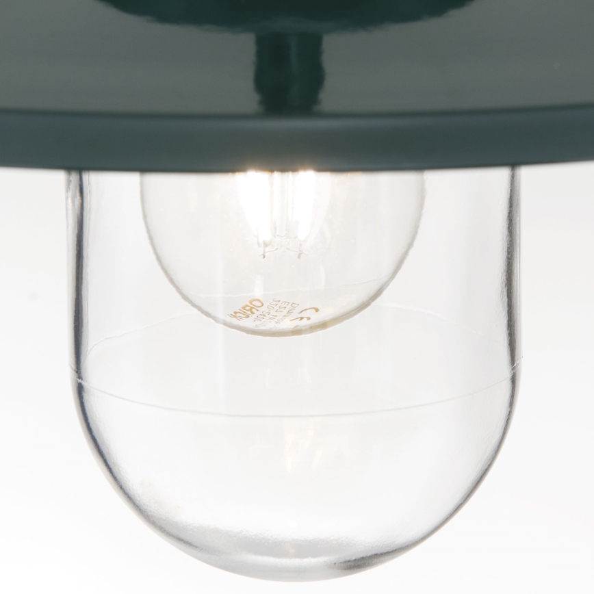 Iluminação suspensa exterior EDWARD 1xE27/60W/230V IP44 verde