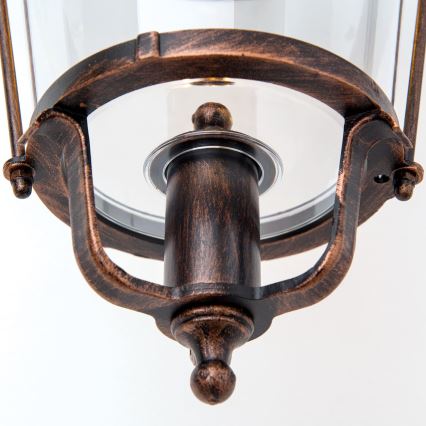 Candeeiro de parede exterior KENZO 1xE27/100W/230V IP44 bronze/pátina