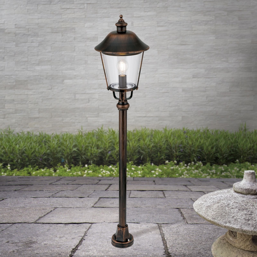 Candeeiro exterior KENZO 1xE27/100W/230V IP44 bronze/pátina