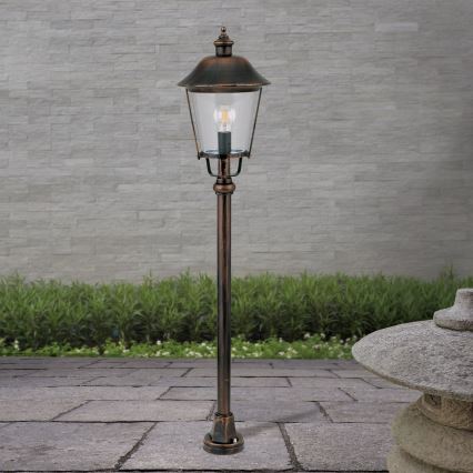 Candeeiro exterior KENZO 1xE27/100W/230V IP44 bronze/pátina