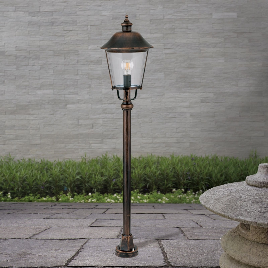 Candeeiro exterior KENZO 1xE27/100W/230V IP44 bronze/pátina