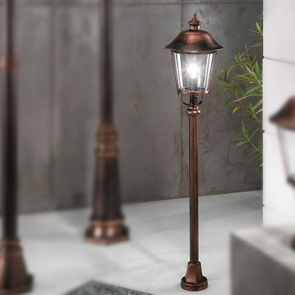 Candeeiro exterior KENZO 1xE27/100W/230V IP44 bronze/pátina