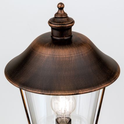 Candeeiro exterior KENZO 1xE27/100W/230V IP44 bronze/pátina