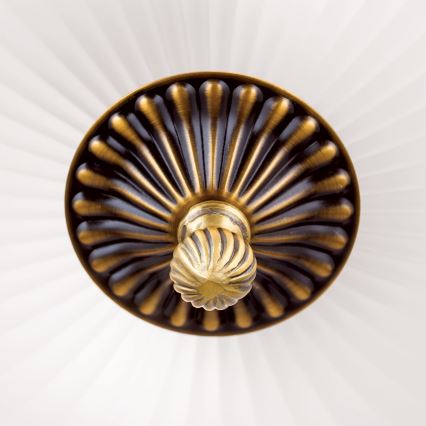 Iluminação de teto ROCCA 2xE27/60W/230V diâmetro 31 cm bronze/branco