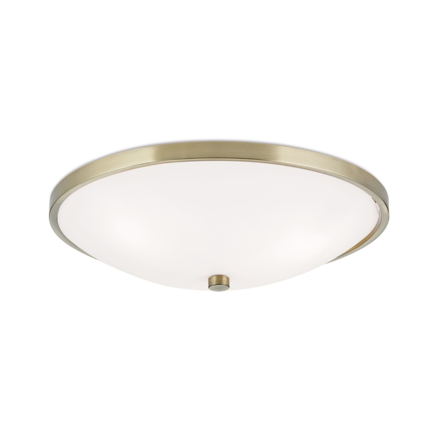 Iluminação de teto AIDA 3xE27/60W/230V diâmetro 40 cm latão