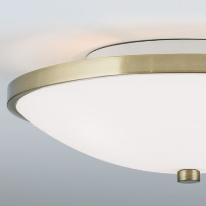 Iluminação de teto AIDA 3xE27/60W/230V diâmetro 40 cm latão