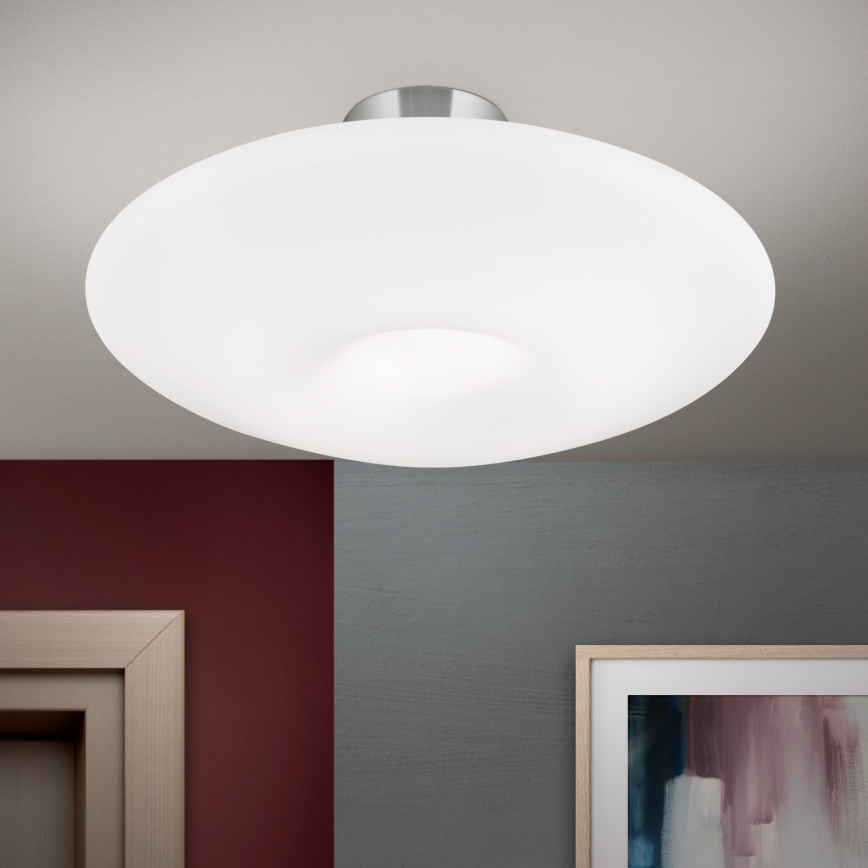 Iluminação de teto BLANC 2xE27/60W/230V diâmetro 49 cm cromado mate