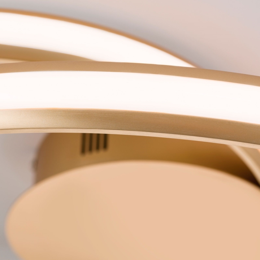 Iluminação de teto LED com regulação CIRCUS LED/30W/230V dourado