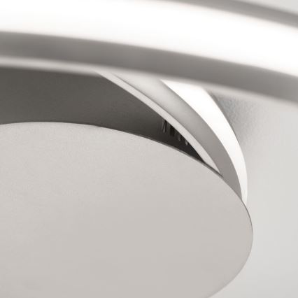 Iluminação de teto LED com regulação CIRCUS LED/30W/230V prateado