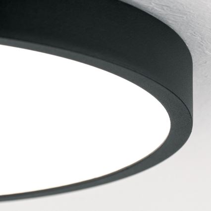 Iluminação de teto LED BULLY LED/24W/230V diâmetro 24 cm preto