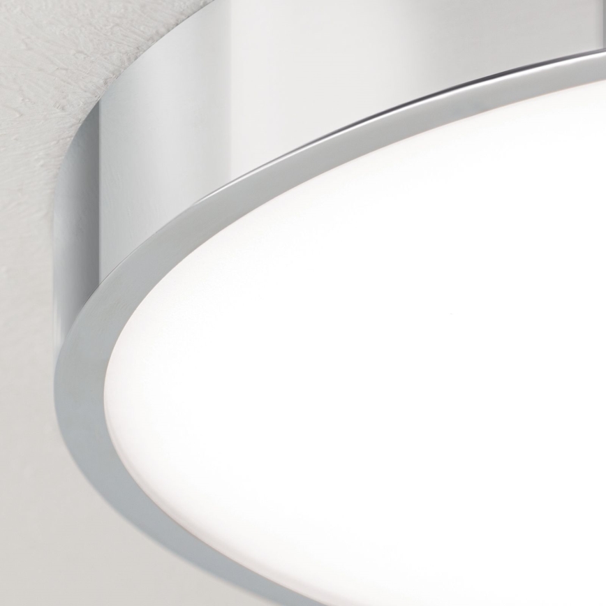 Iluminação de teto LED BULLY LED/28W/230V diâmetro 28 cm cromado brilhante