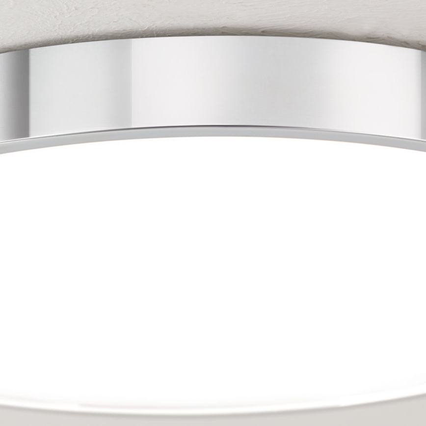 Iluminação de teto LED BULLY LED/28W/230V diâmetro 28 cm cromado brilhante