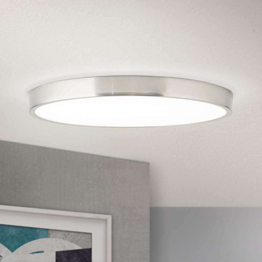 Iluminação de teto LED BULLY LED/28W/230V diâmetro 28 cm cromado mate