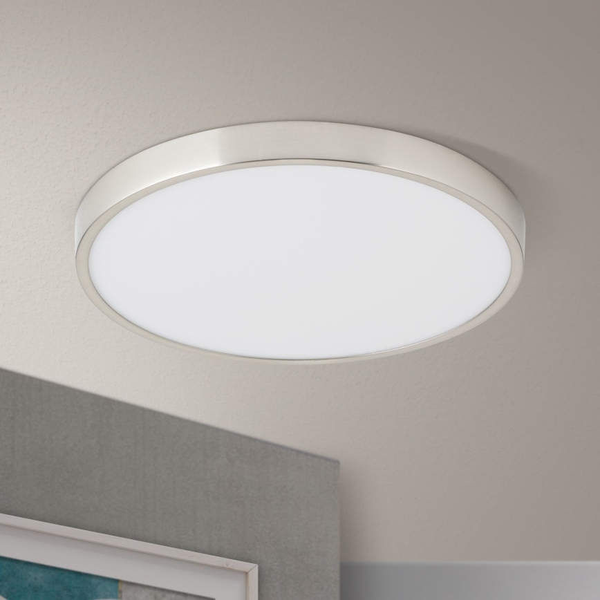 Iluminação de teto LED BULLY LED/28W/230V diâmetro 28 cm cromado mate