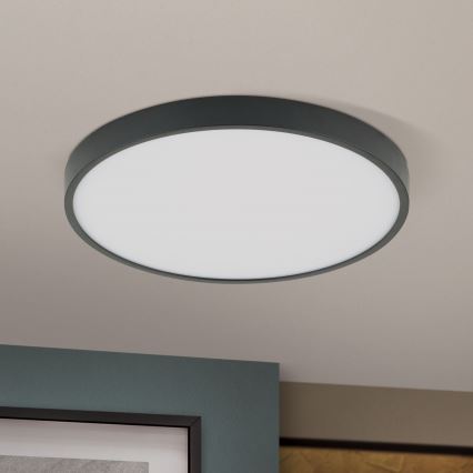 Iluminação de teto LED BULLY LED/28W/230V diâmetro 28 cm preto