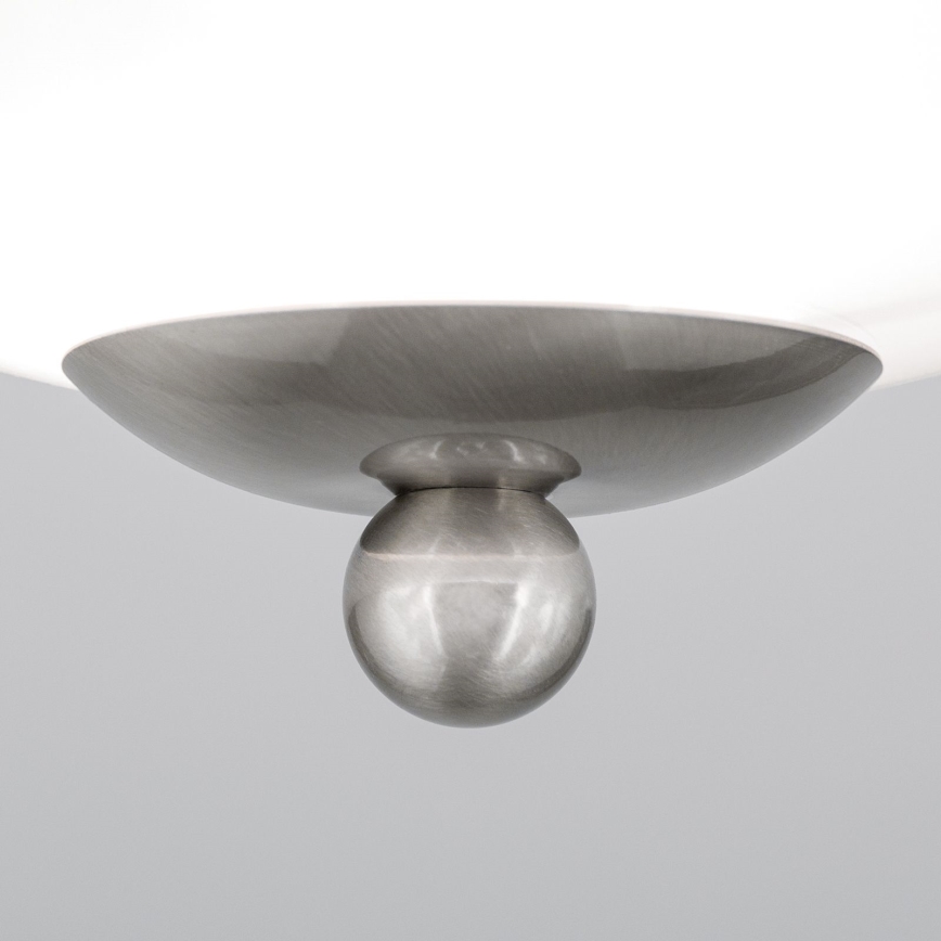 Iluminação de teto LANDHAUS 1xE27/60W/230V diâmetro 21 cm cromado mate/branco
