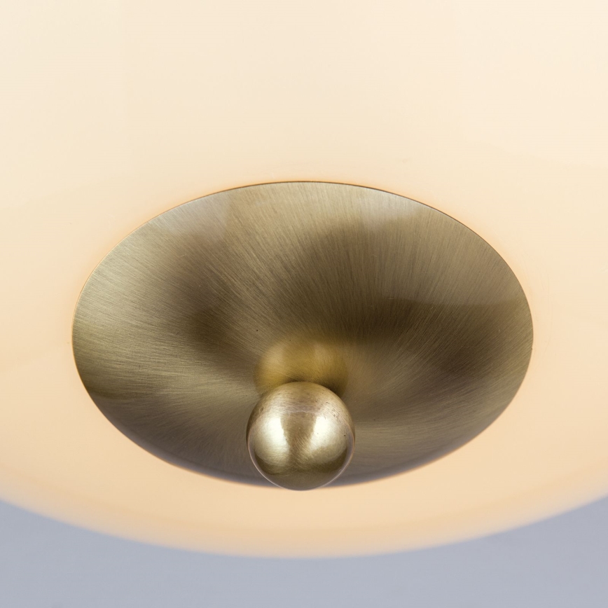 Iluminação de teto AUSTRIAN OLD LAMP 3xE27/60W/230V diâmetro 50 cm bronze/bege