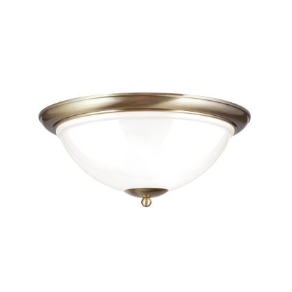 Iluminação de teto AUSTRIAN OLD LAMP 3xE27/60W/230V diâmetro 50 cm bronze/branco
