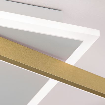 Iluminação de teto LED com regulação EMANUEL LED/50W/230V branco/dourado