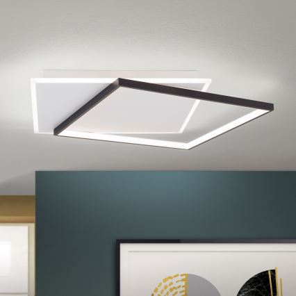 Iluminação de teto LED com regulação EMANUEL LED/50W/230V branco/preto