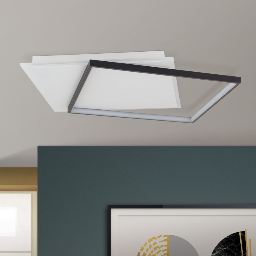 Iluminação de teto LED com regulação EMANUEL LED/50W/230V branco/preto