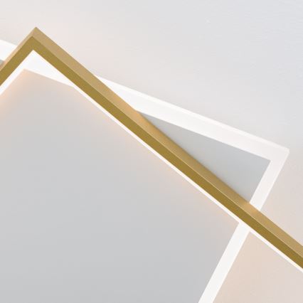 Luminária de teto LED dimmerizável EMANUEL LED/50W/230V branco/dourado