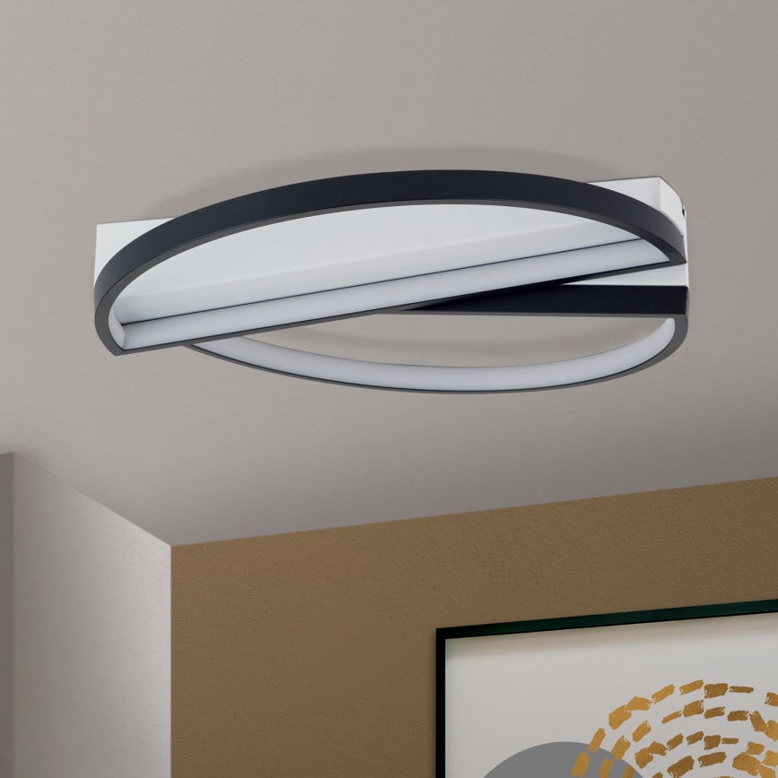 Iluminação de teto LED com regulação OLGA LED/28W/230V preto/branco