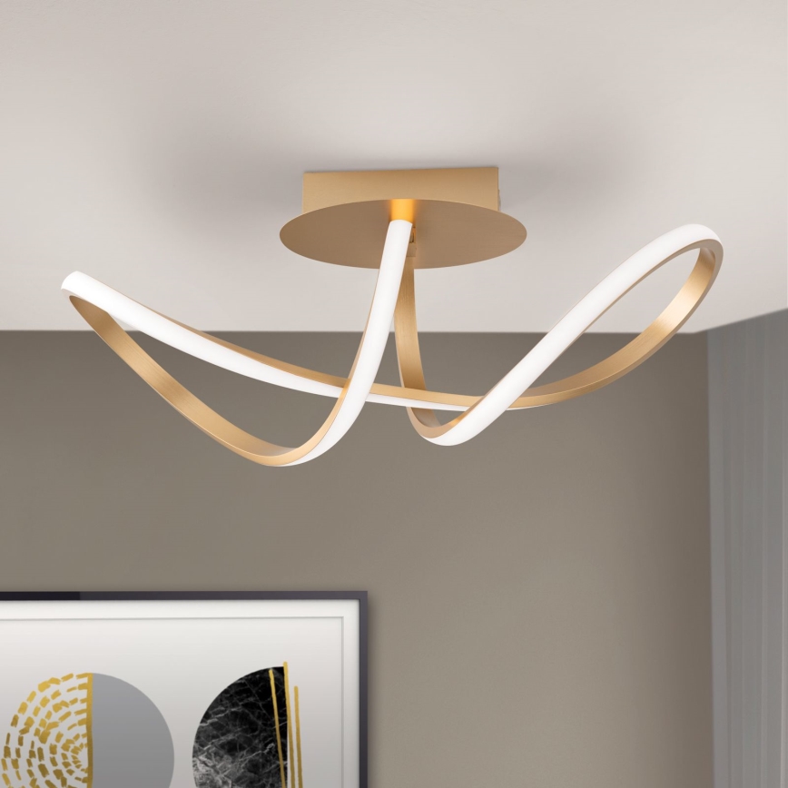 Candeeiro integrado LED com regulação CIRCUS LED/30W/230V dourado