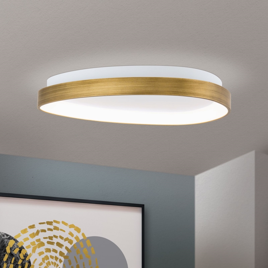 Iluminação de teto LED CHARLIE LED/35W/230V diâmetro 45 cm dourado
