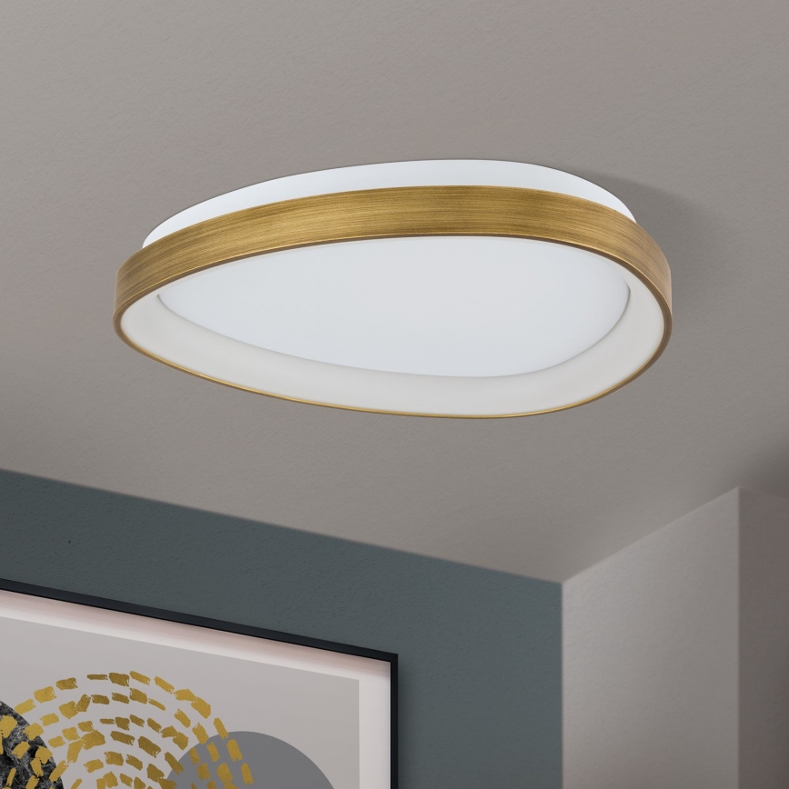 Iluminação de teto LED CHARLIE LED/35W/230V diâmetro 45 cm dourado